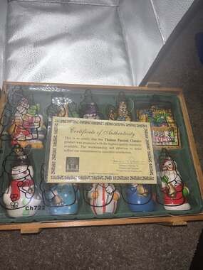 Thomas Pacconi Classics Christmas Ornaments Set in with Certificate